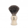 Muhle NOM GUSTAV 81CR, borsuk Pure Badger, pędzel do golenia, kremowa rączka