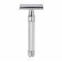 EJ DE89811BL, chromowana oktagonalna rączka, maszynka do golenia na żyletki