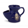 T&H wiktoriański kubek porcelanowy na mydło - granatowy
